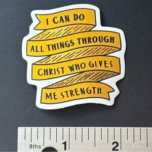 10/$10 Christian God Aesthetic Vinyl Sticker -Waterproof Water Bottle Laptop